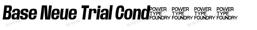 Base Neue Trial Cond字体转换